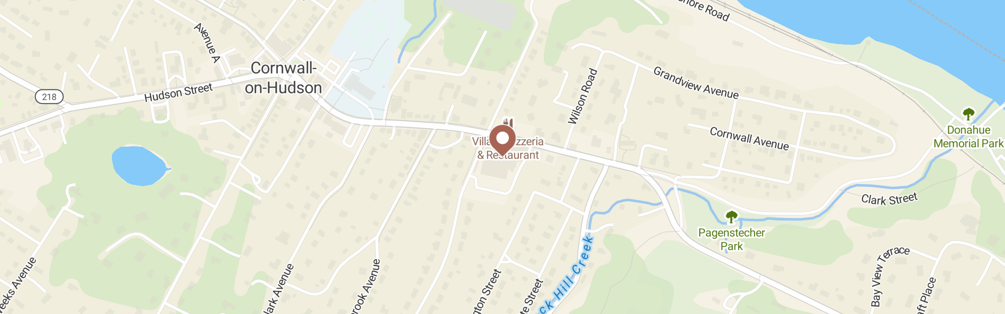 Map of Food Bank Of The Hudson Valley at 195 Hudson St, Cornwall On Hudson, NY 12520