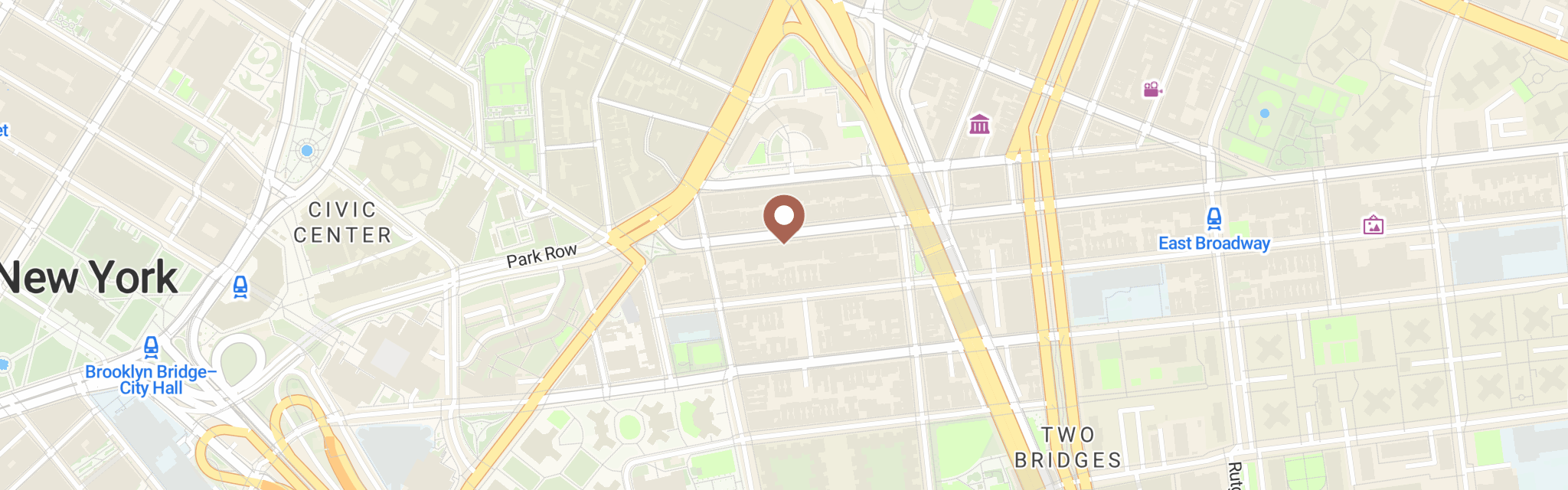 Map of Food Bank at 39 E Broadway, New York, NY 10002