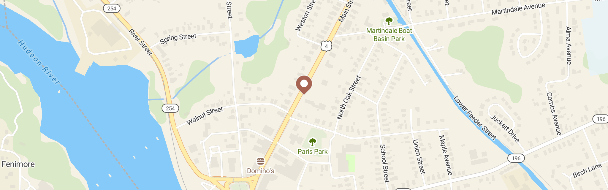 Map of Bread Of Life Food Pantry at 224 Main St, Hudson Falls, NY 12839