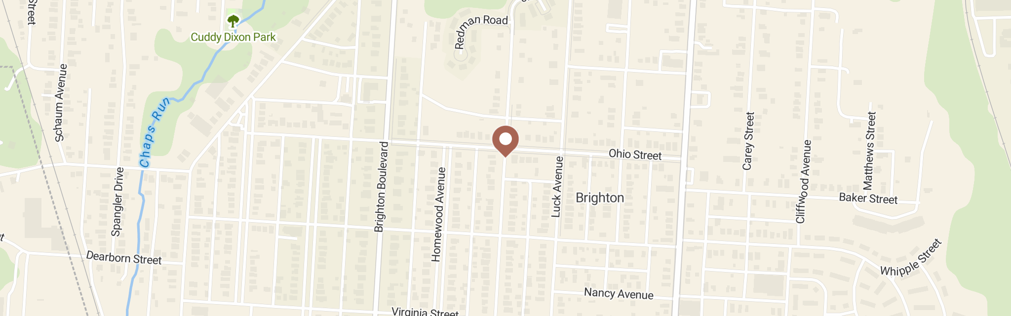 Map of Community Kitchen Inc at 640 Ohio St, Zanesville, OH 43701