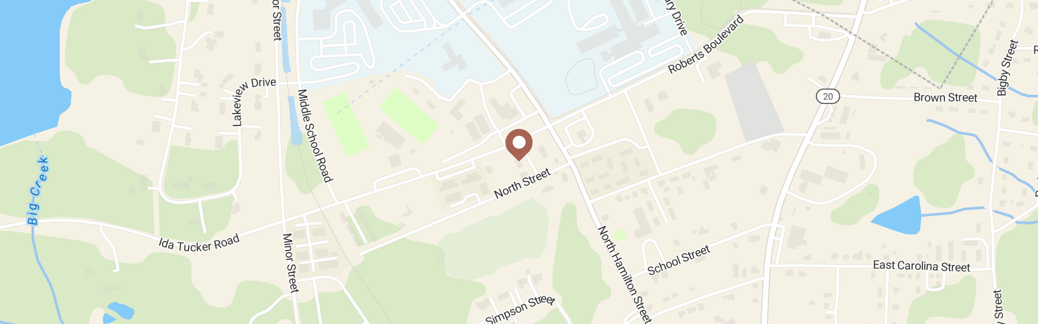 Map of Operation Care at 3 Middleton Blvd, Williamston, SC 29697
