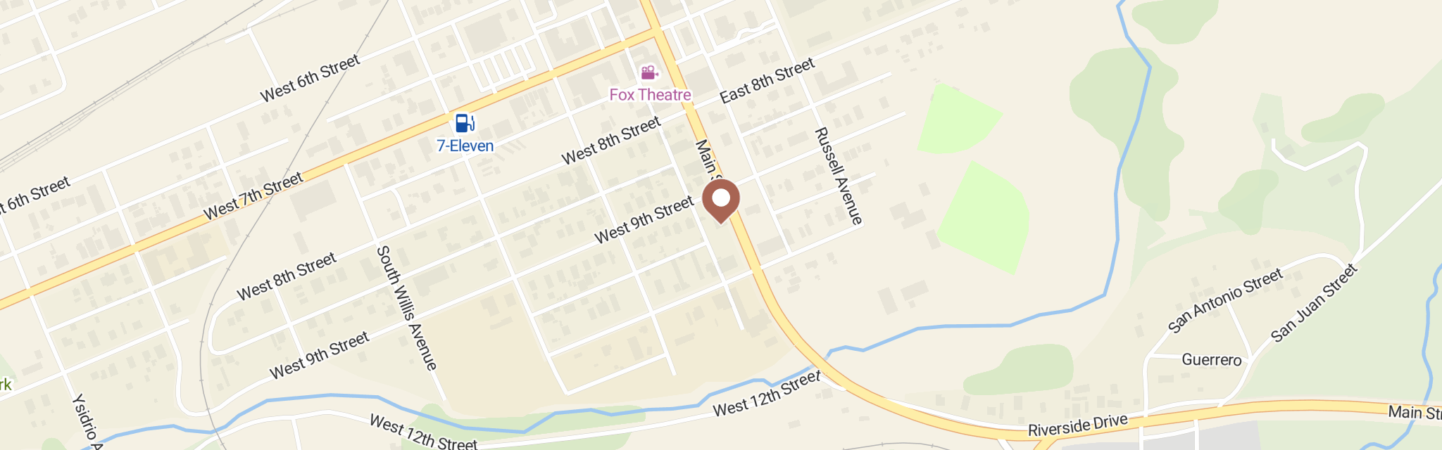 Map of Dorcus Circle Food & Clothing at 911 S. Main Street, Walsenburg, CO 81089