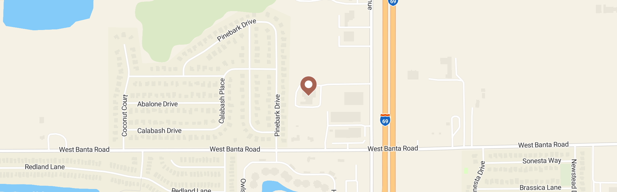 Map of Midwest Food Bank at 6450 S Belmont St, Indianapolis, IN 46217