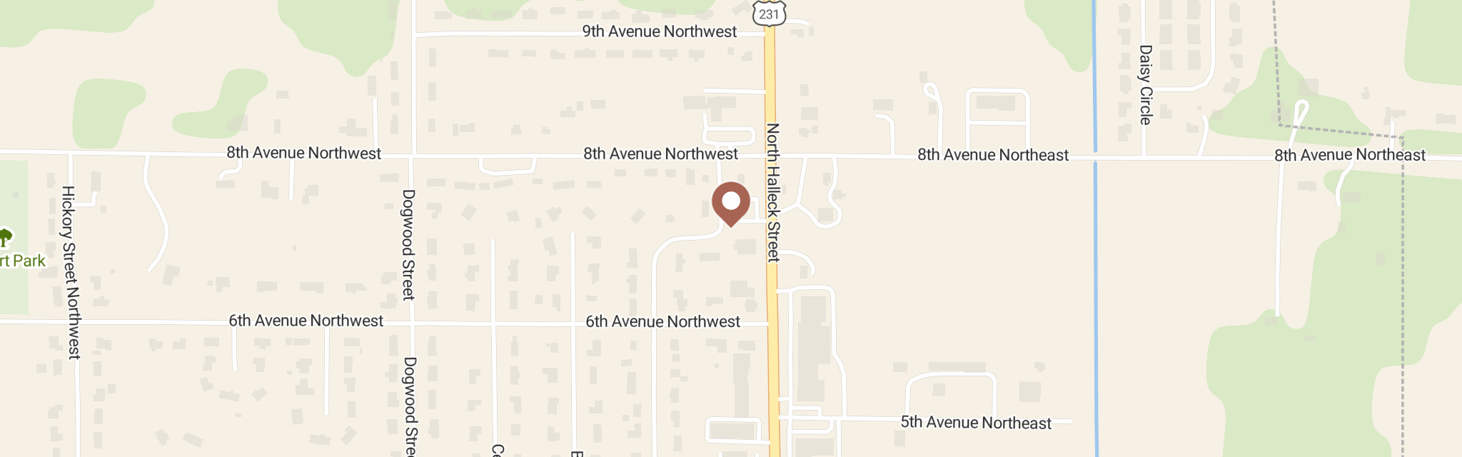 Map of Good Neighbor Food Pantry at 715B 7th St SW, Demotte, IN 46310