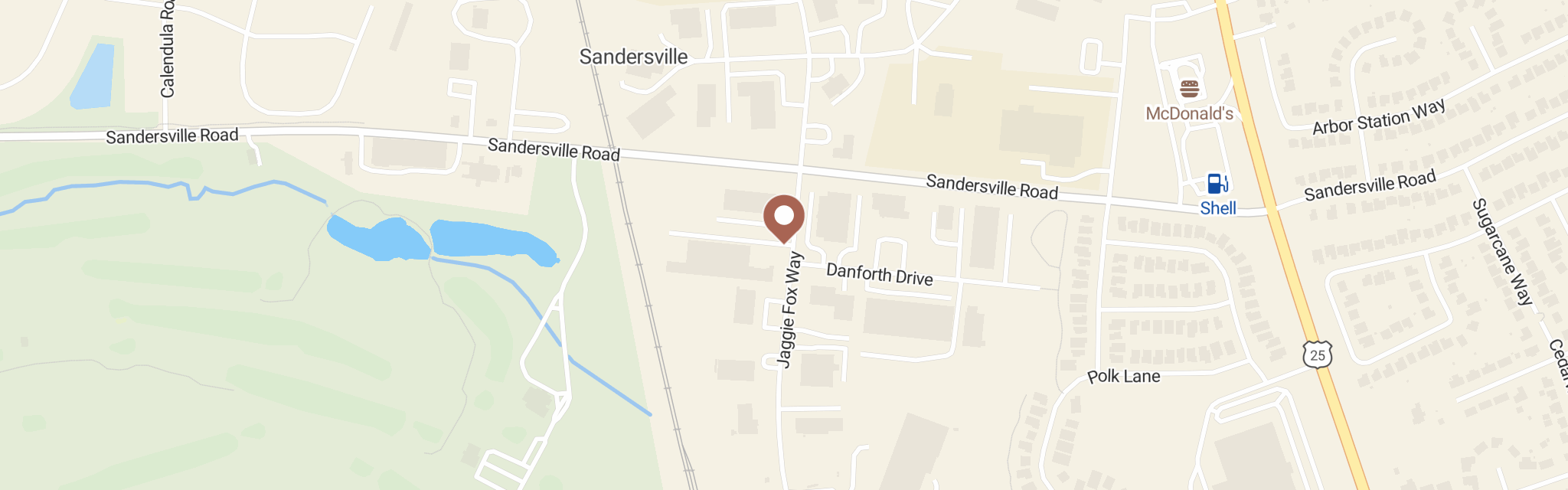Map of God'S Pantry Food Bank at 1685 Jaggie Fox Way, Lexington, KY 40511