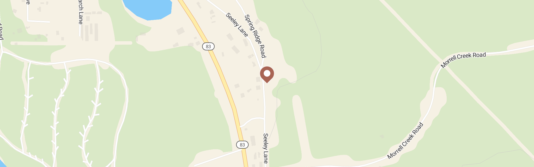 Map of Food Bank at , Seeley Lake, MT 59868