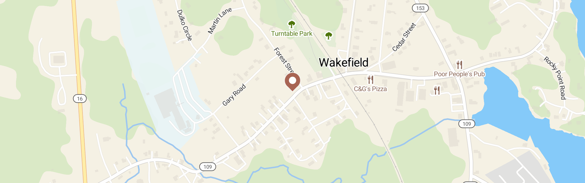Map of Wakefield Food Pantry at 138 Meadow St, Sanbornville, NH 3872