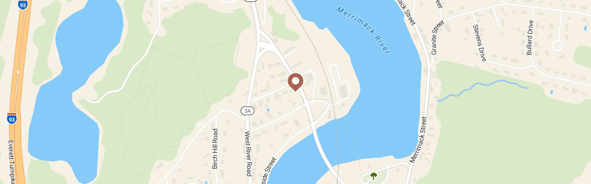 Map of Hookestt Community Food Pantry at 35 Main St, Hooksett, NH 3106