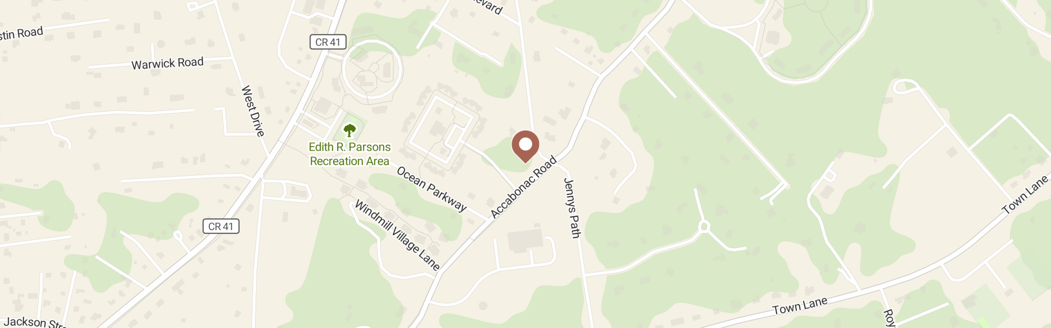 Map of East Hampton Food Pantry at 219 Accabonac Rd, East Hampton, NY 11937