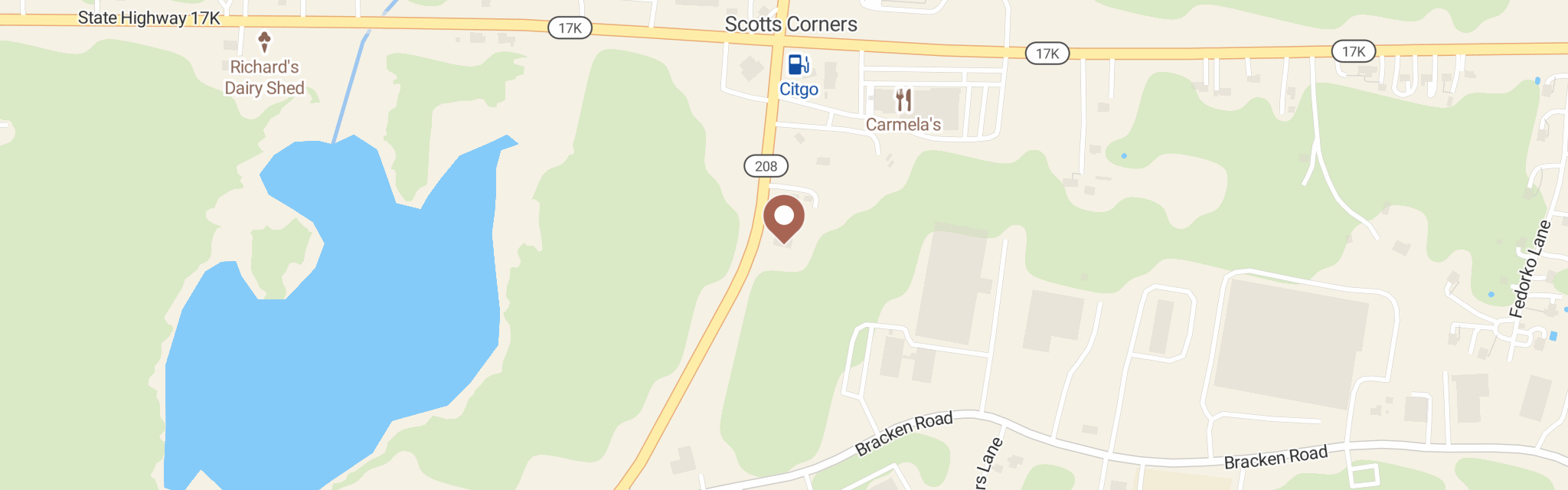 Map of Montgomery Food Pantry at 2200 State Route 208, Montgomery, NY 12549