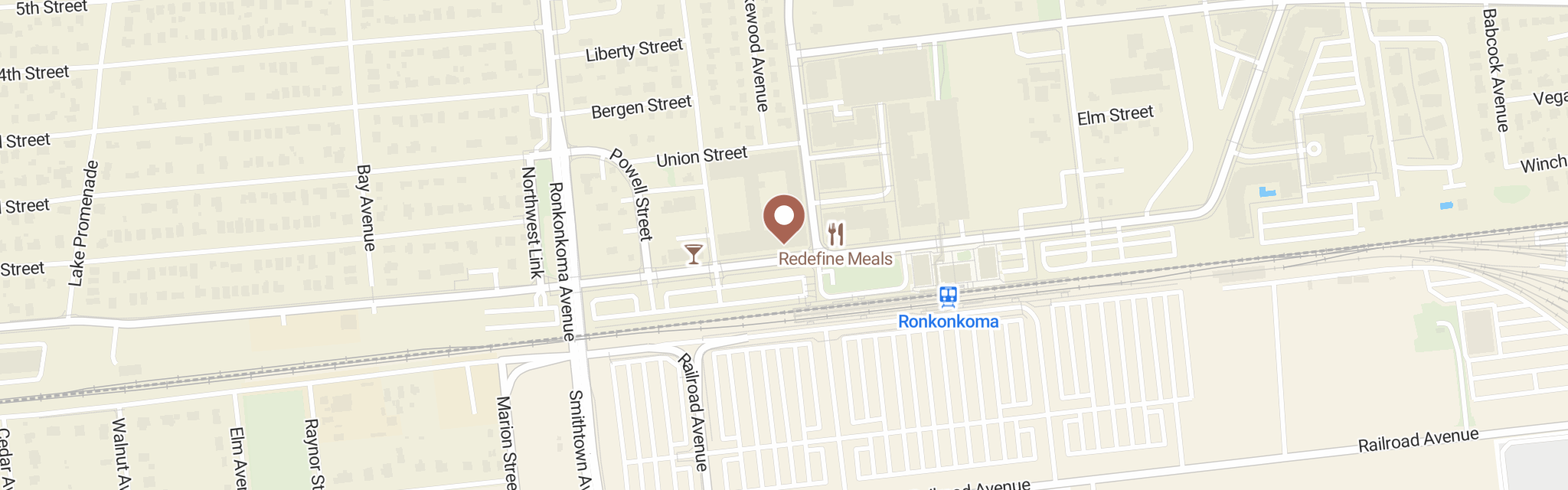 Map of Long Island Outreach Network at 69 Railroad Ave, Lake Ronkonkoma, NY 11779