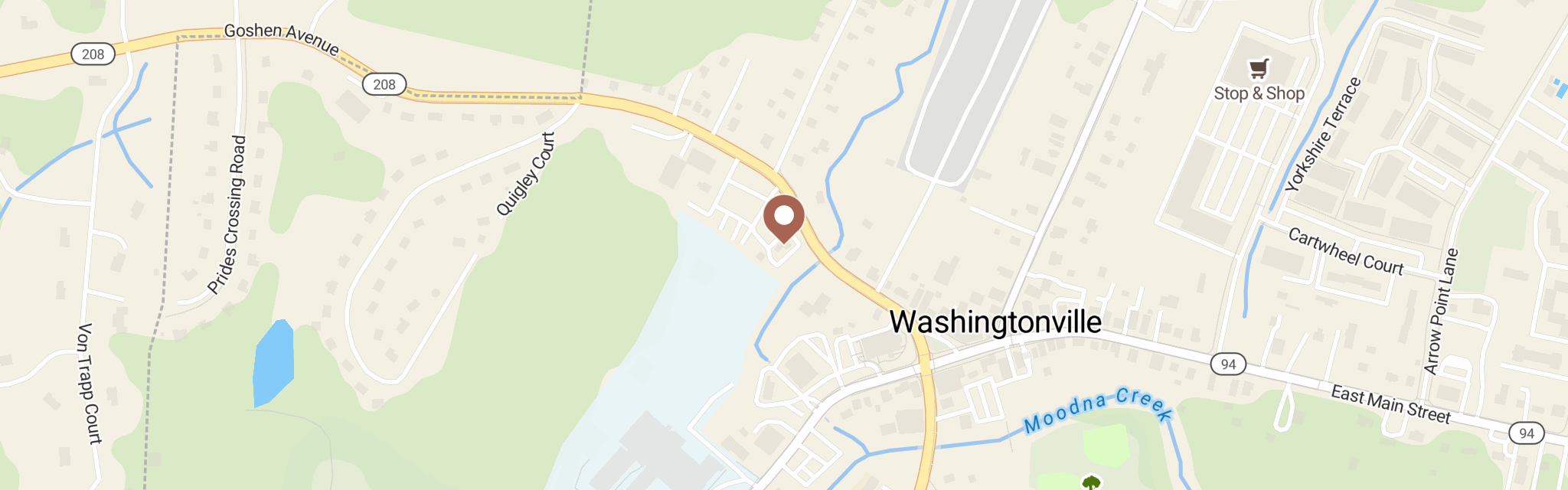Map of Country Kids Food Pantry at 34 Goshen Ave, Washingtonville, NY 10992