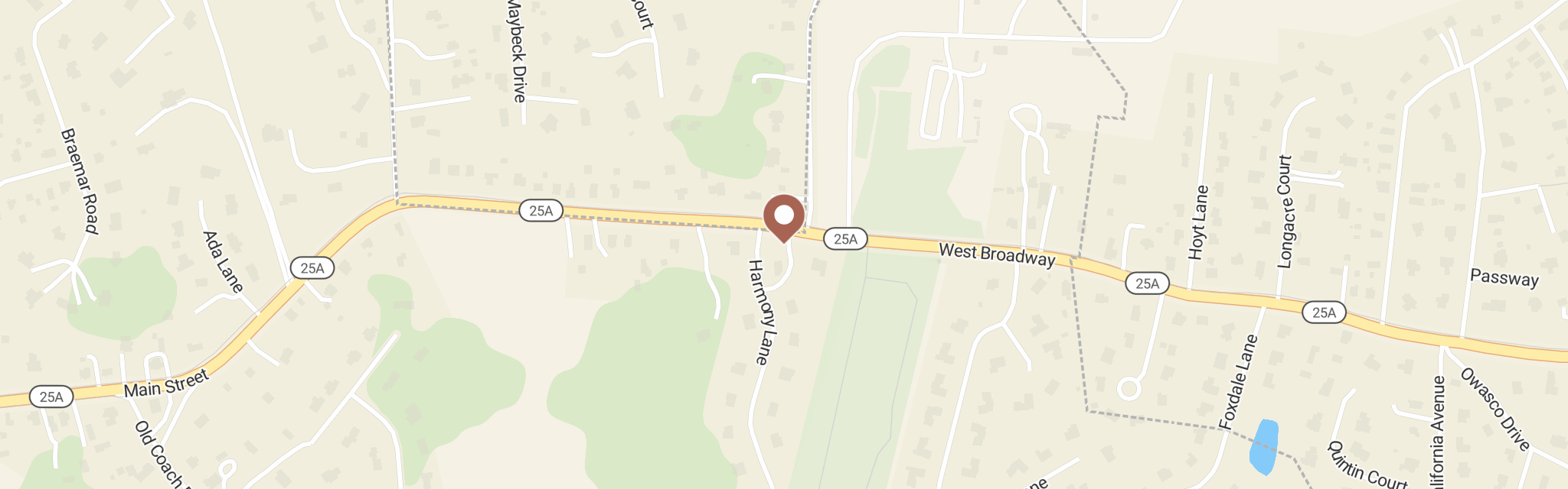 Map of Our Daily Bread Soup Kitchen at 429 Route 25A, East Setauket, NY 11733