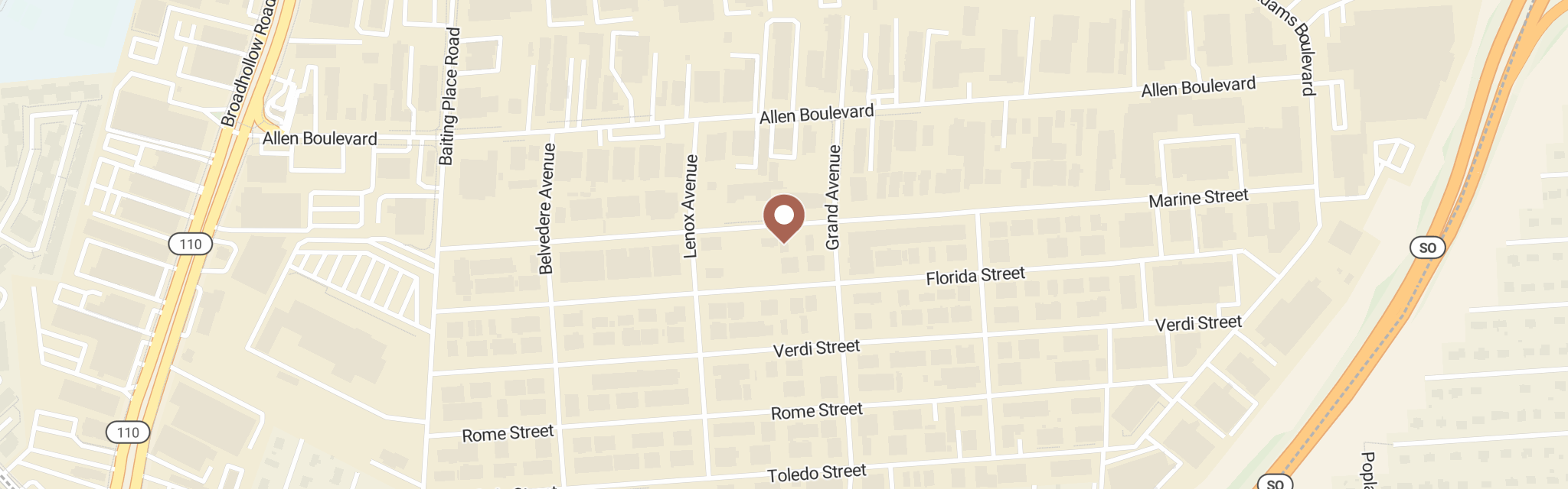 Map of Help For People, Inc. at 93 Marine St, Farmingdale, NY 11735