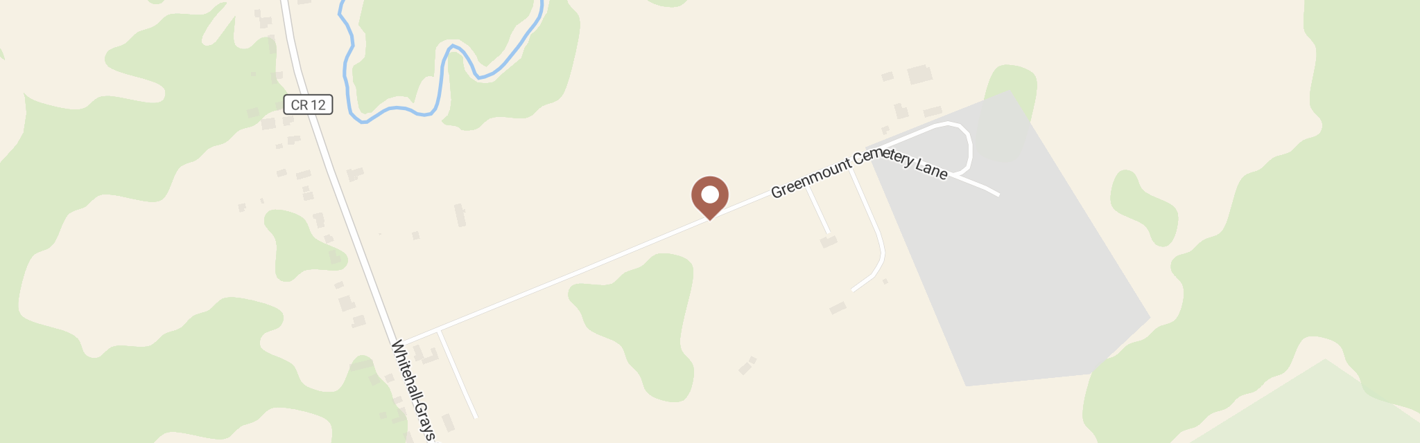 Map of Whitehall Emergency Food Pntry at 56 Greenmount Cem Ln, Whitehall, NY 12887