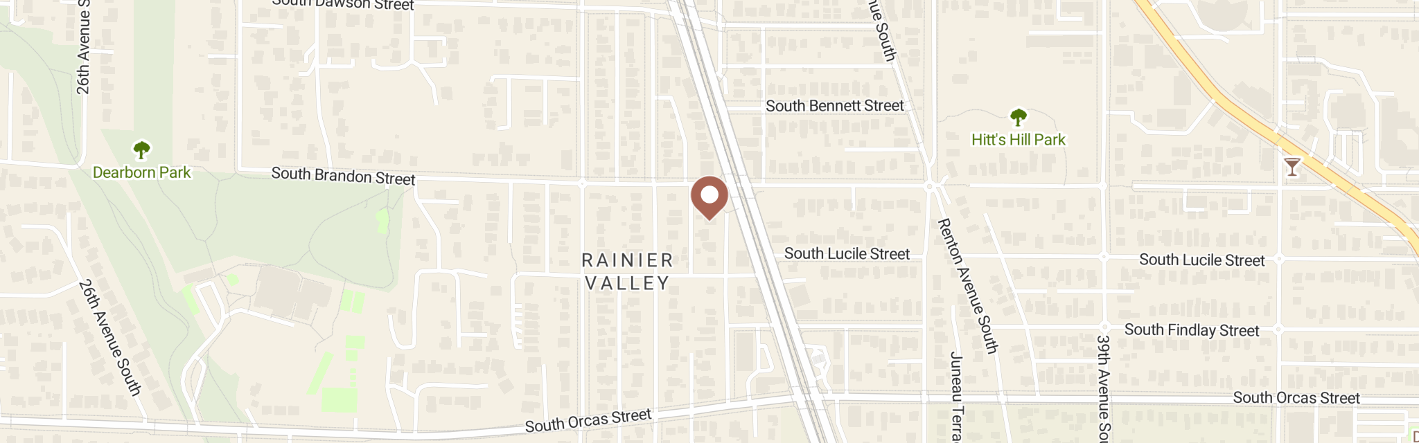 Map of Family Affair Catering at 5409 35th Ave S, Seattle, WA 98118