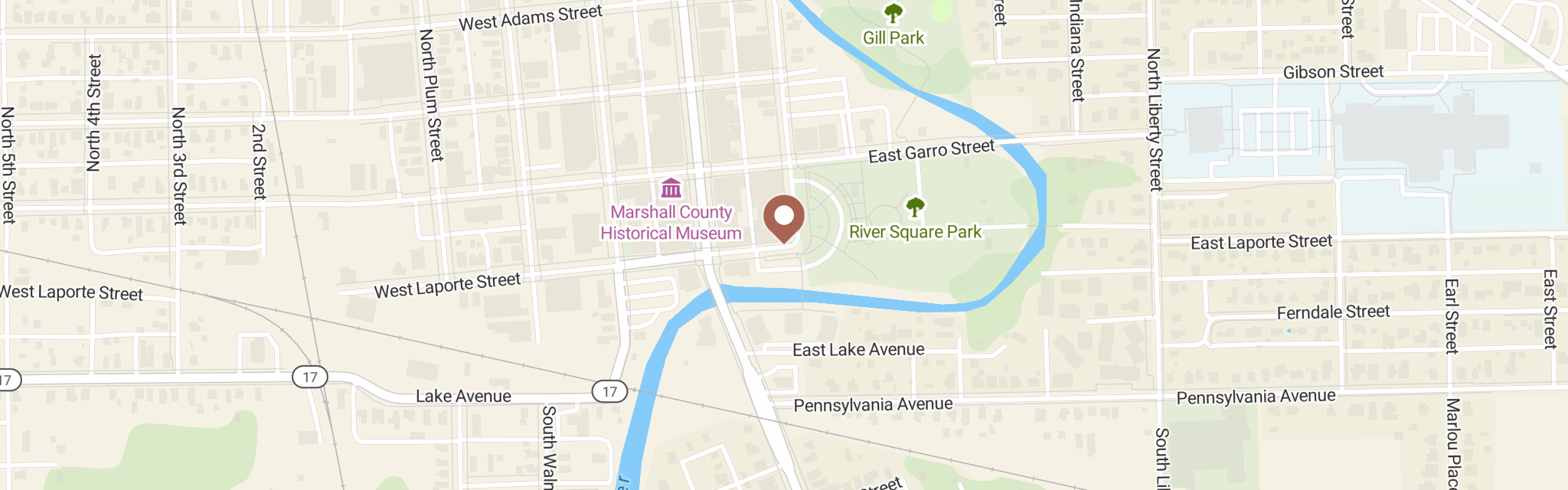 Map of Bread Of Life Food Pantry at 125 E Laporte St, Plymouth, IN 46563