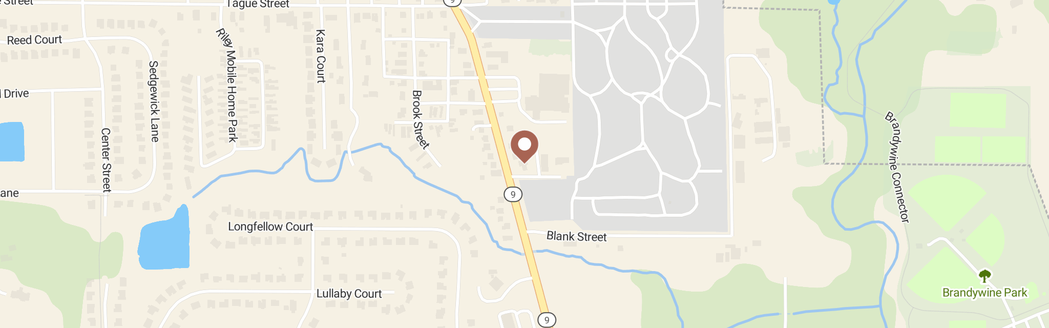 Map of Hancock County Food Pantry at 741 S State St, Greenfield, IN 46140