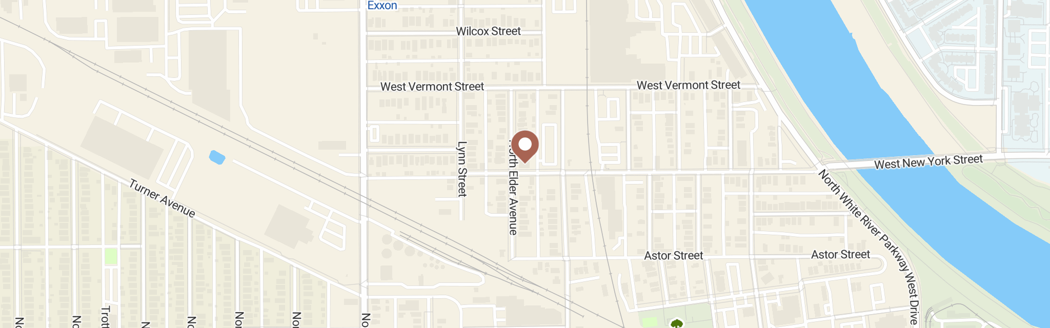Map of Lord'S Pantry at 303 N Elder Ave, Indianapolis, IN 46222