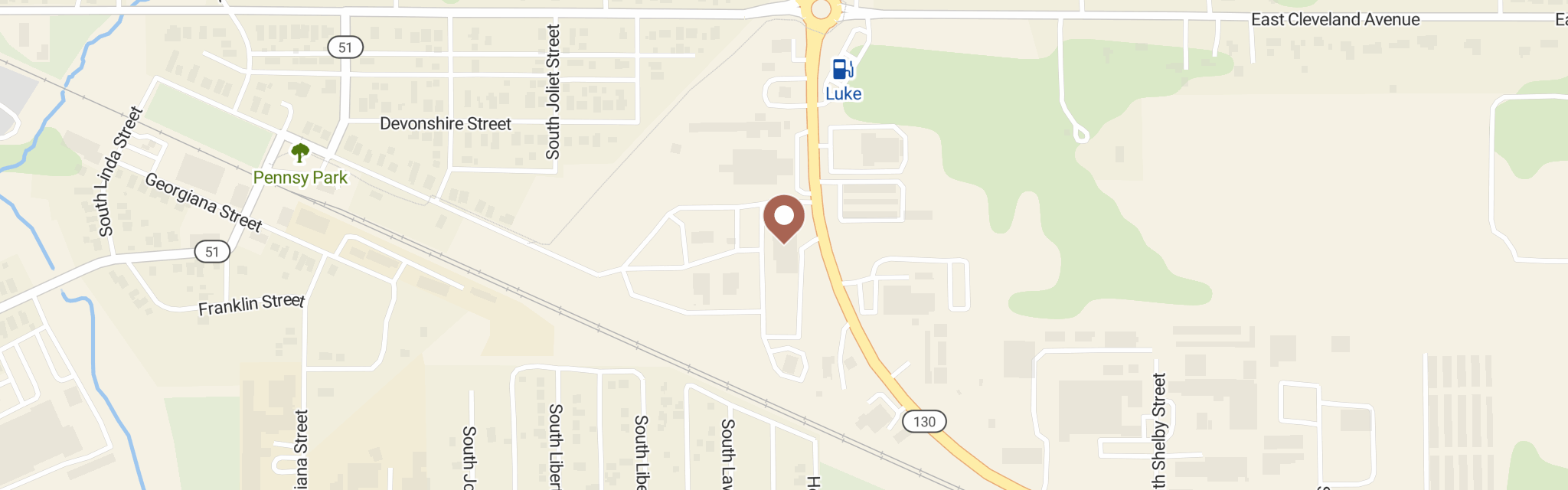 Map of Hobart Food Pantry at 200 S Hobart Rd, Hobart, IN 46342