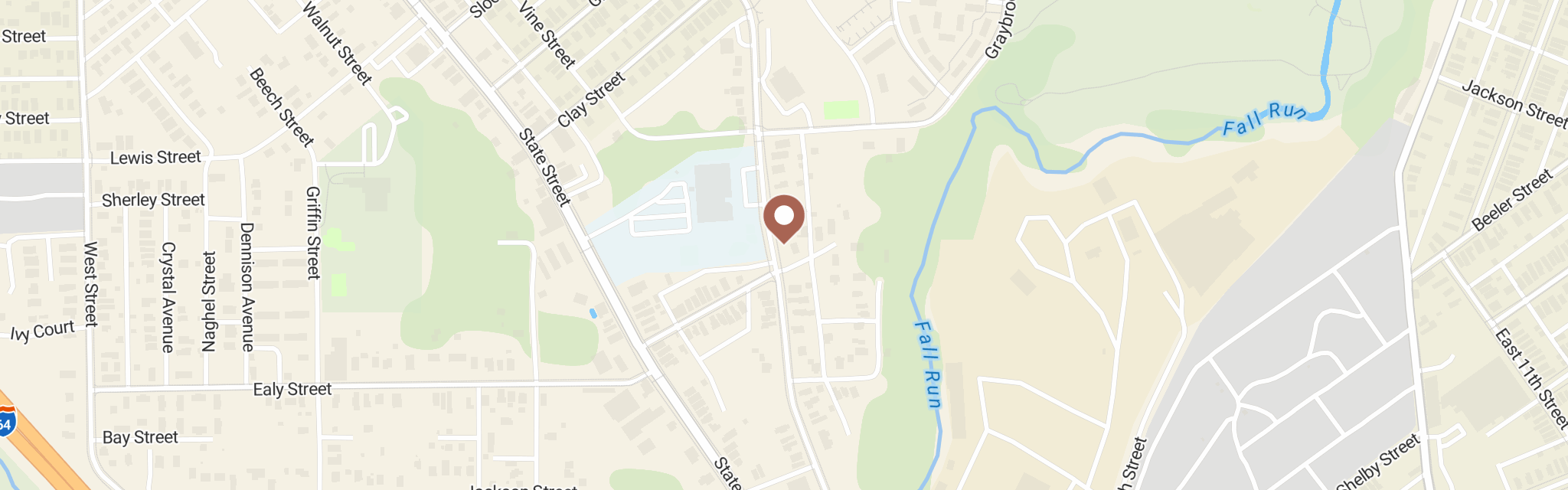 Map of New Albany Dwelling Place at 1138 Pearl St, New Albany, IN 47150
